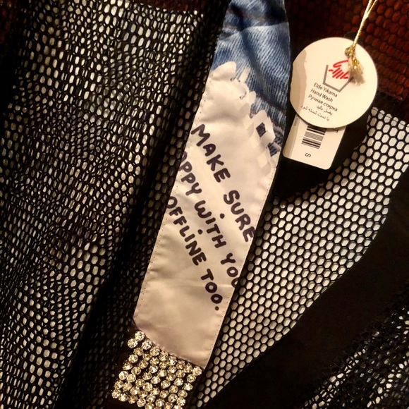 New NWT short sleeve black hooded jacket size M - Picture 8 of 14